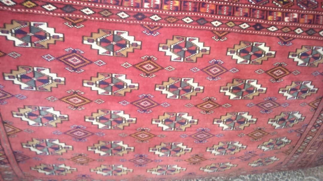 جفت پشتی دستبافت ترکمن اصل لاکی مسی بزرگ|پشتی|تهران, تهرانپارس شرقی|دیوار