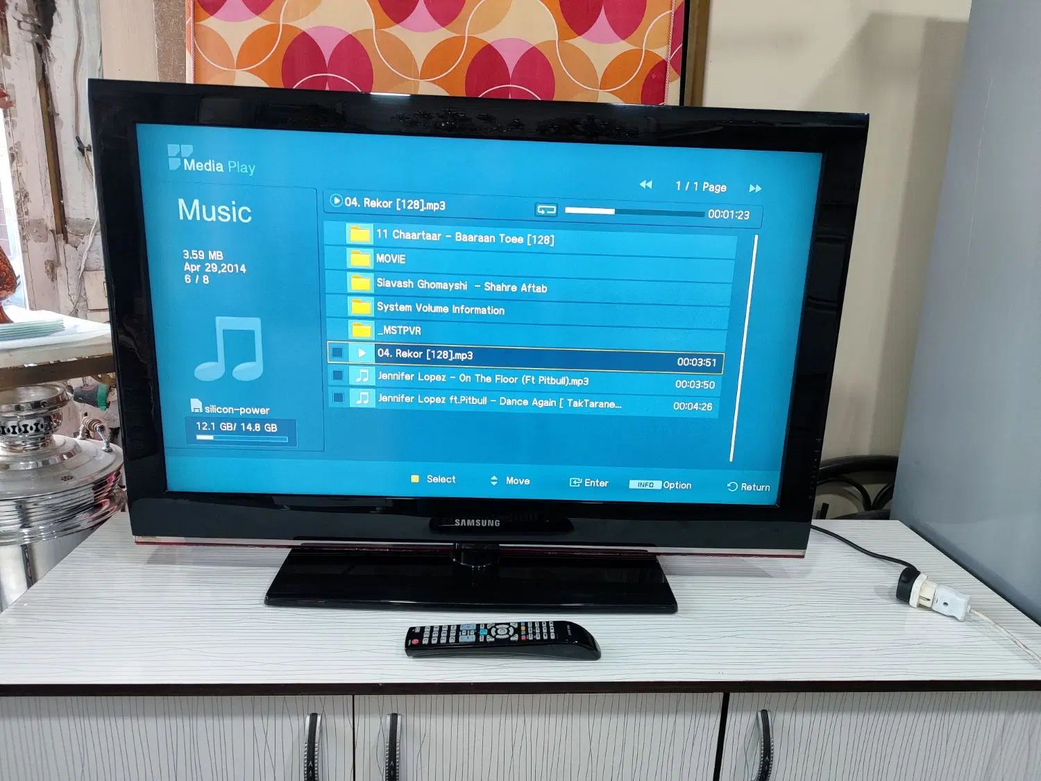 تلویزیون Lcd سامسونگ 40 اینچ اصل حد آکبند آکبند|تلویزیون و پروژکتور|تبریز, |دیوار