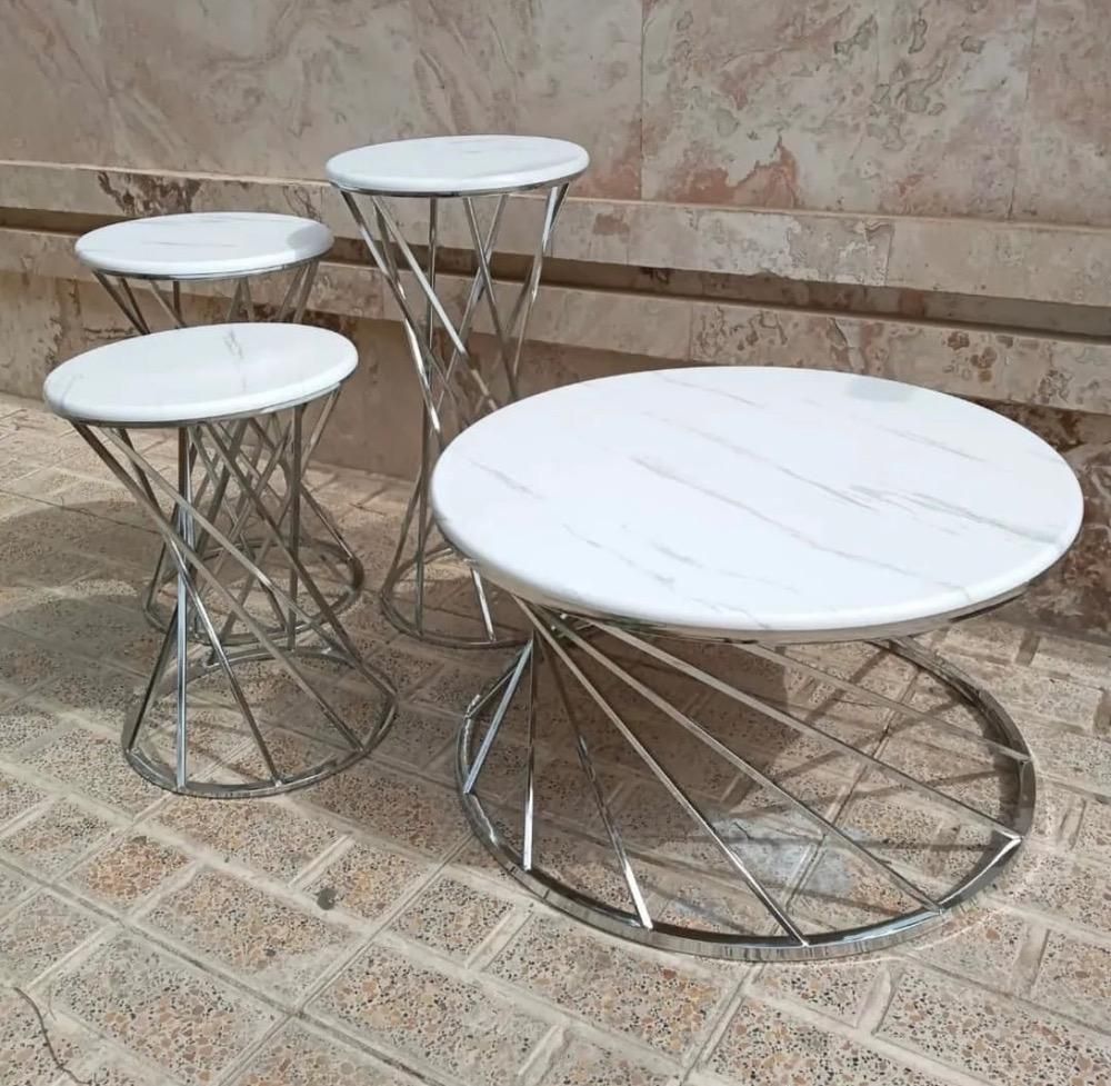 عسلی پیچک جلو مبلی و عسلی پایه فلزی طلایی مدل پیچک|مبلمان خانگی و میز عسلی|آفتاب, |دیوار