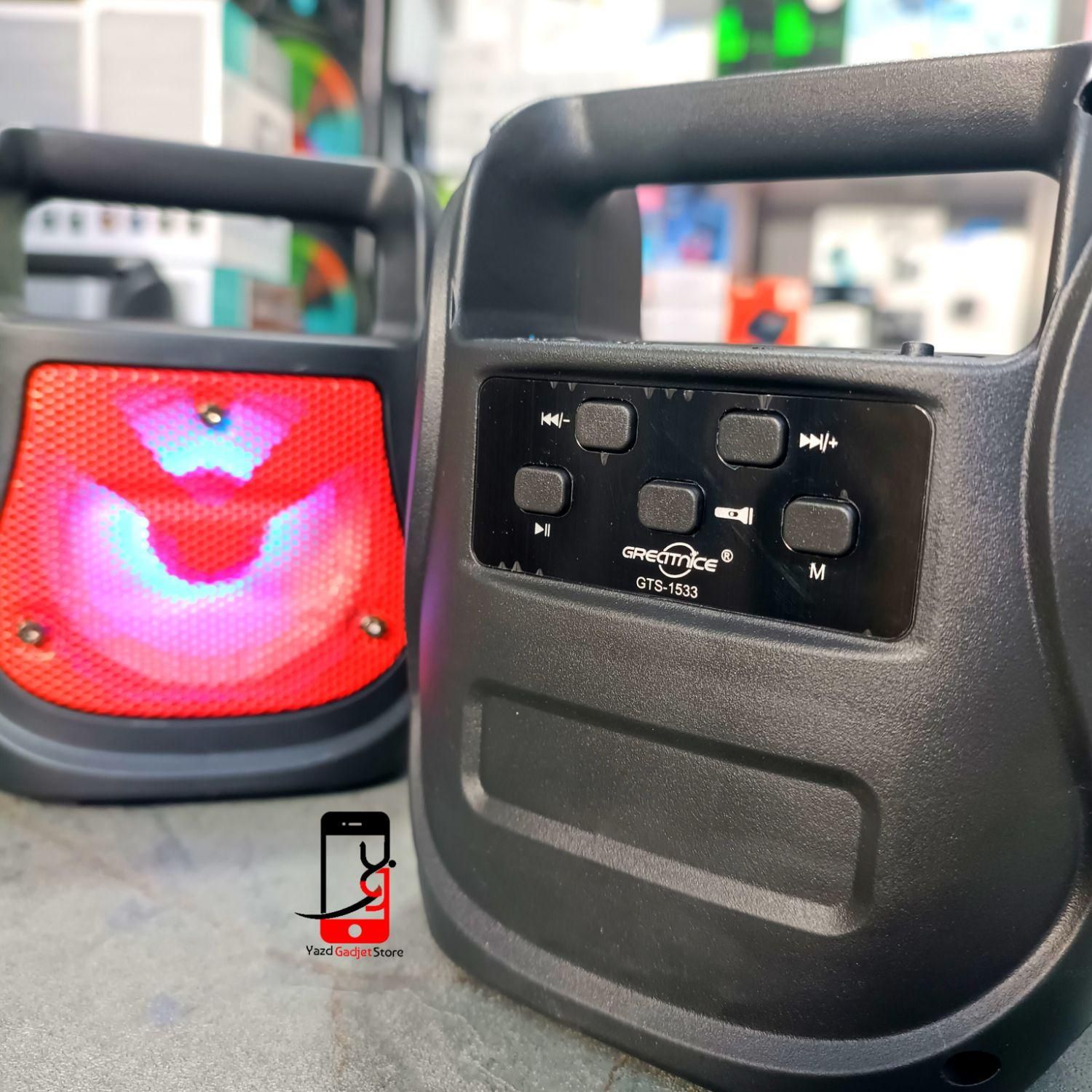 اسپیکر بلوتوثی+چراغ قوه/1533/گارانتی/باند بلندگو|پخشکننده همراه|یزد, |دیوار