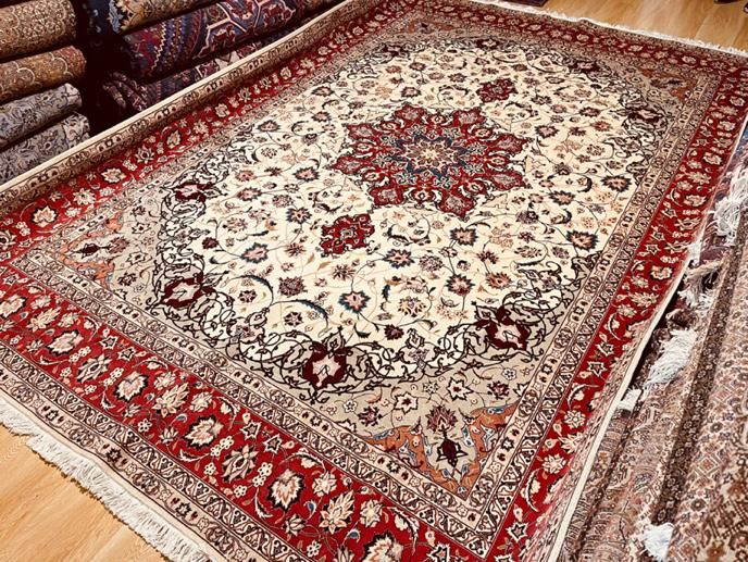 فرش دستبافت نه متری تبریز طرح اصفهان|فرش|تهران, سلسبیل جنوبی|دیوار