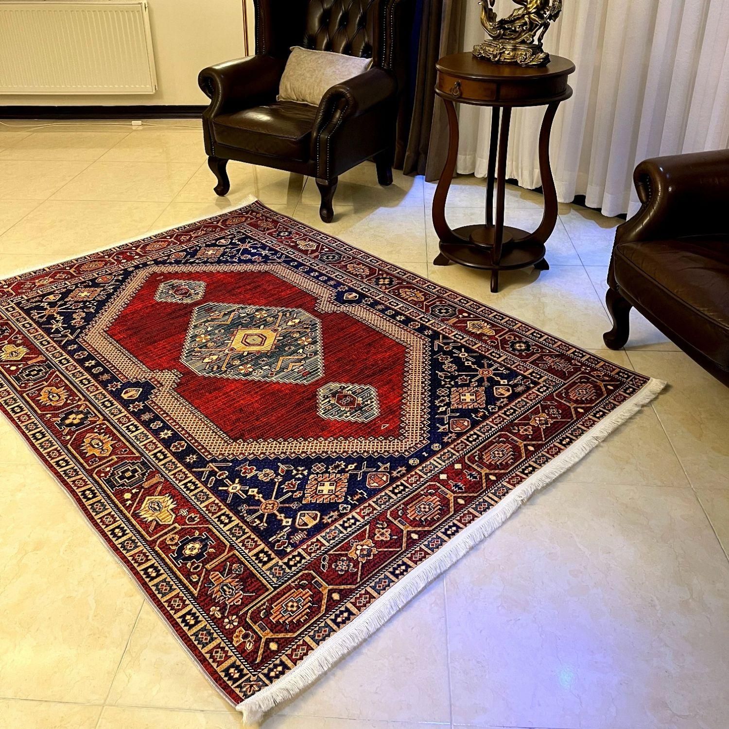 فرشینه فرش پادری تابلو فرش سجاده پد موس|فرش|لنجان, |دیوار