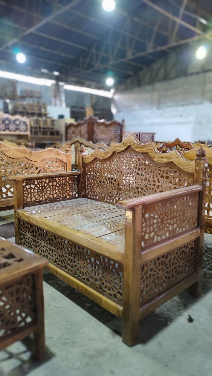 مبل دو نفره تخت سنتی۵۳|مبلمان خانگی و میز عسلی|اصفهان, خانه اصفهان|دیوار