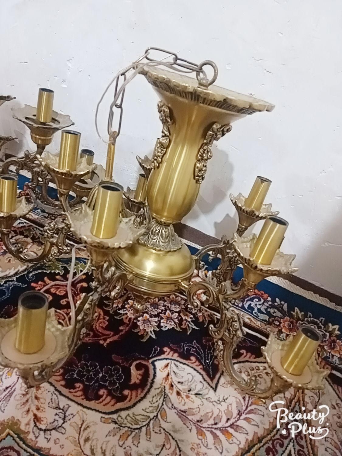 ۳عدد لوسترودوعد دیوارکوب|لوستر و چراغ آویز|نسیم‌شهر, |دیوار