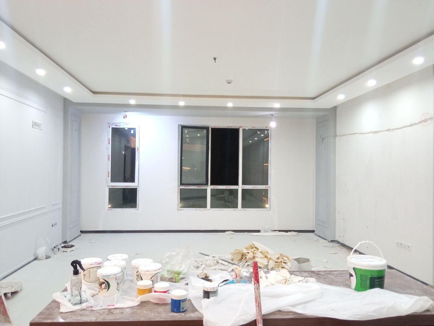 نقاشی ساختمان نقاش ایرلس سقف مشکی|خدمات پیشه و مهارت|مشهد, الهیه|دیوار