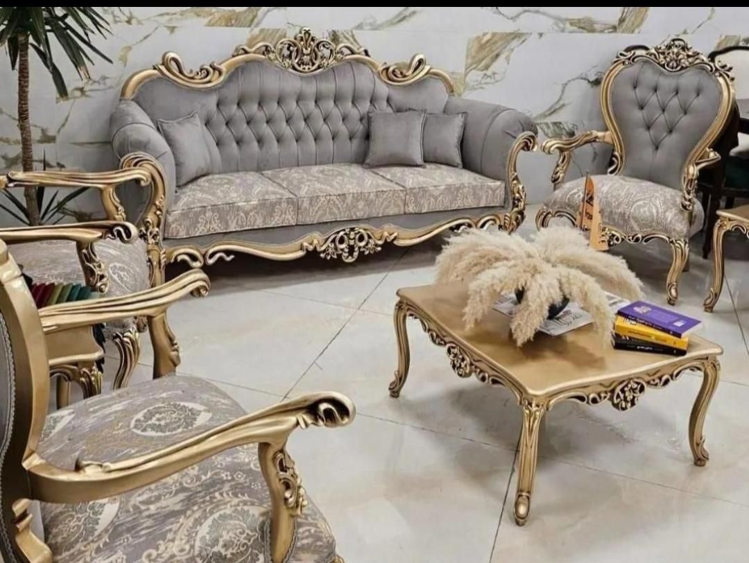 مبلمان کلاسیک منبت مدل افسون|مبلمان خانگی و میز عسلی|رشت, سیا اسطلخ|دیوار