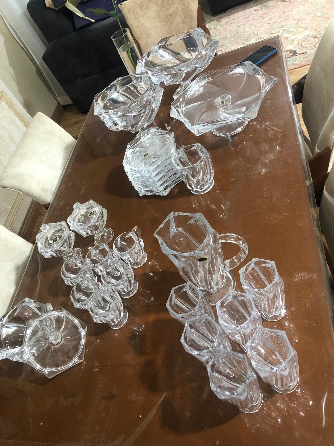 سرویس نو پذیرایی بلور به علت جابه جایی زیر قیمت|ظروف سرو و پذیرایی|لاهیجان, گلستان|دیوار