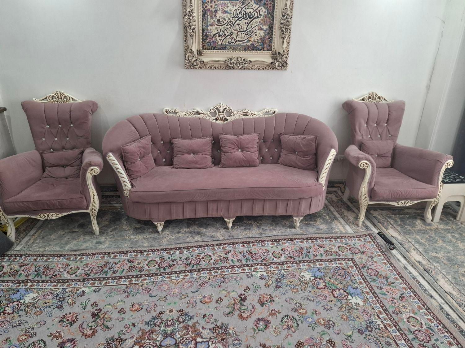 مبل 7نفره کاملاتمیزوسالم می باشد|مبلمان خانگی و میز عسلی|تهران, جلیلی|دیوار