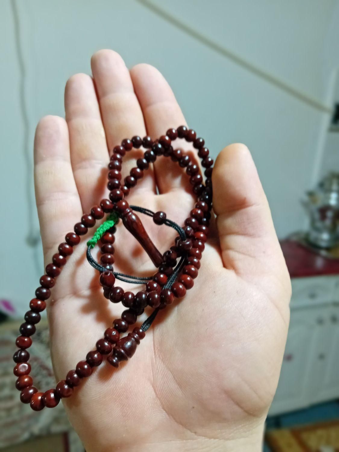 تسبیح ناجیل سنگ عقیق ذغال دار تراش گلادیاتوری|کلکسیون و سرگرمی|کرمانشاه, |دیوار