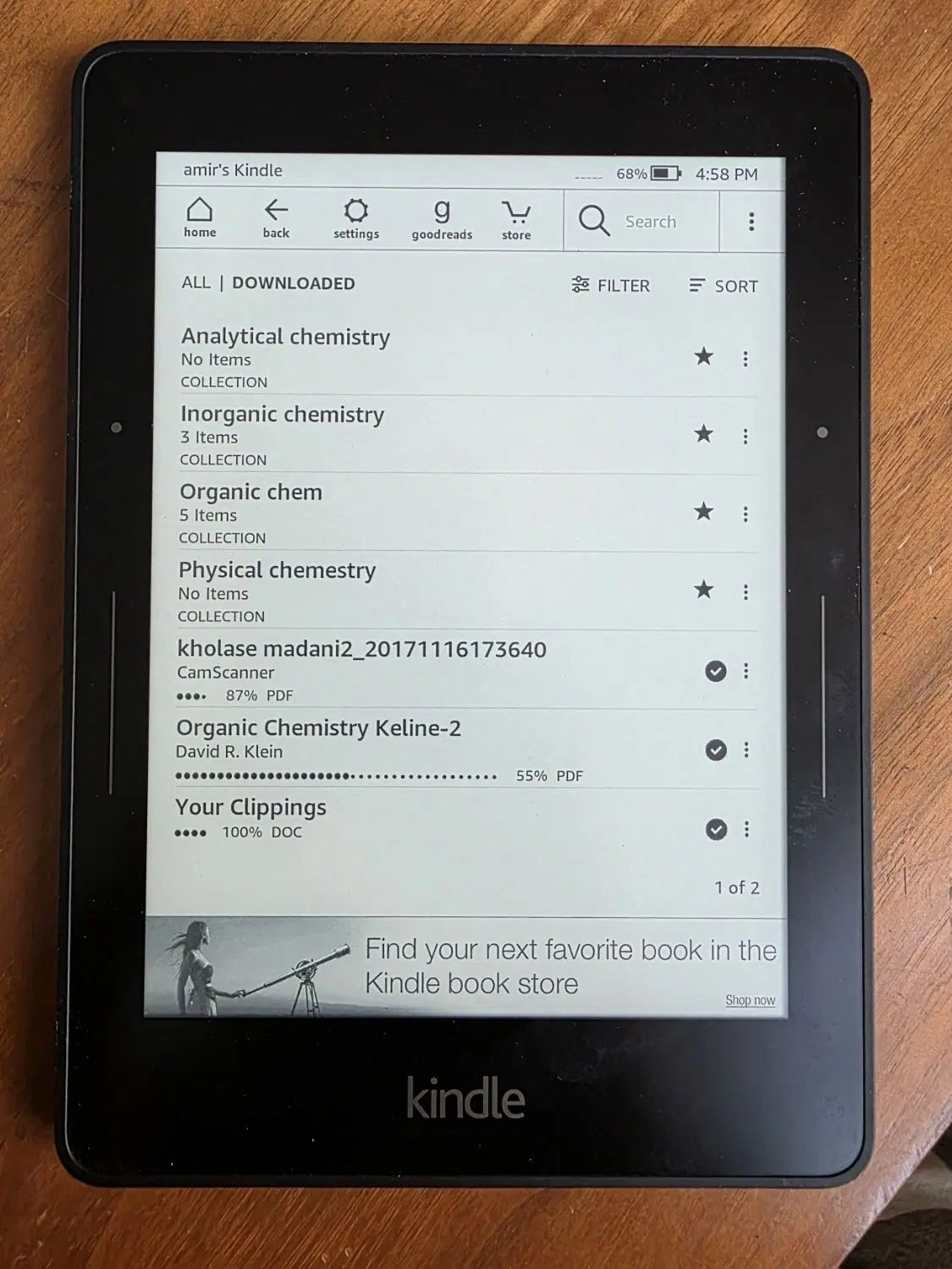 تبلت کتابخوان آمازون کیندل kindle voyage|تبلت|تهران, جماران (نیاوران)|دیوار
