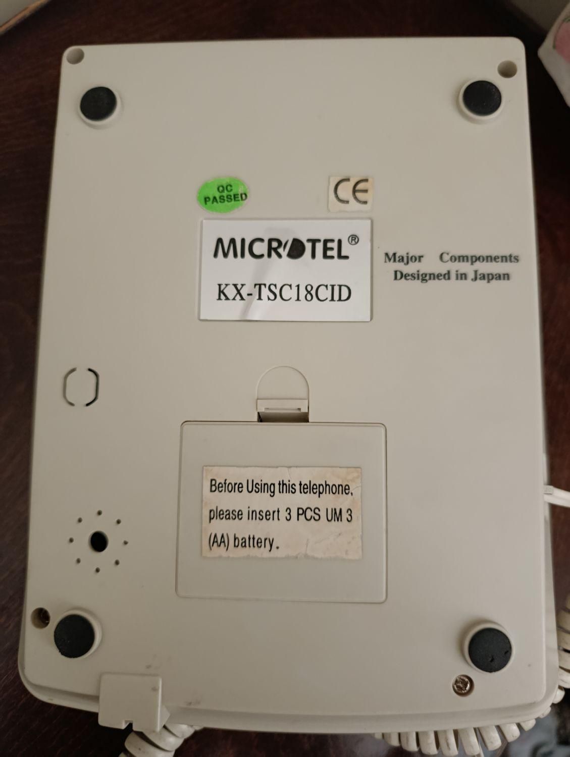 تلفن رومیزی میکروتل KX-TSC18CID ژاپن|تلفن رومیزی|تهران, خرمشهر|دیوار