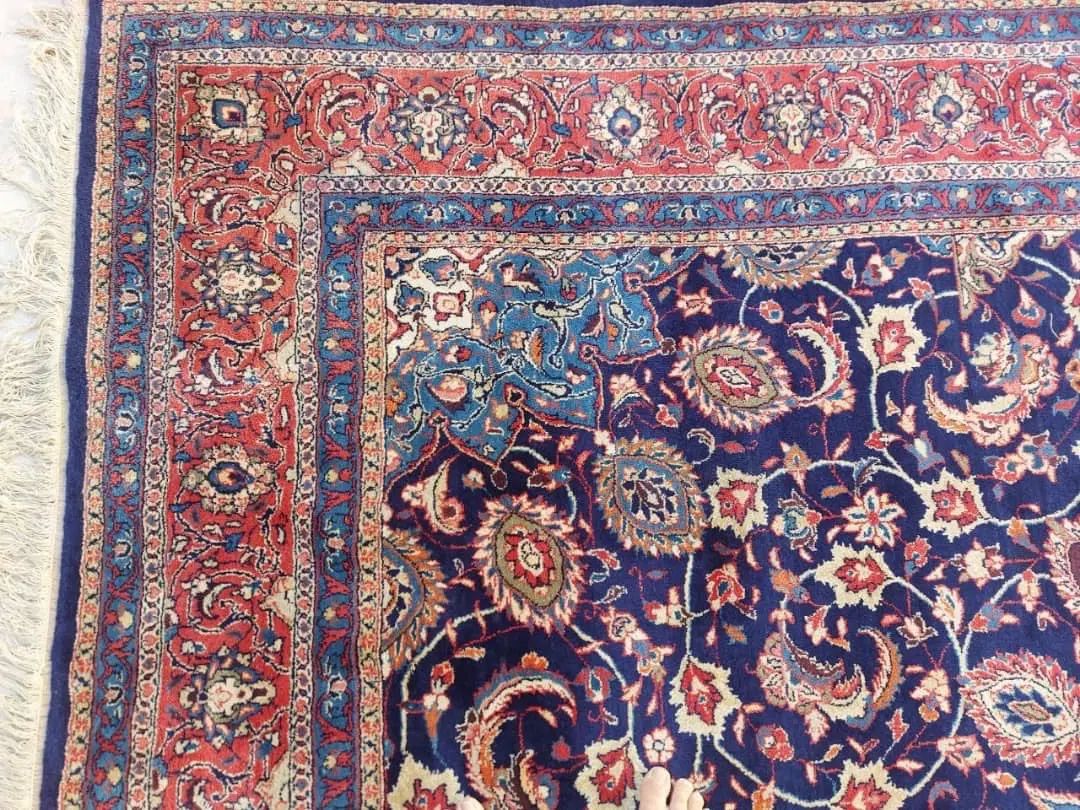 فرش ساروق اراک ۱۱متری قدمت ۶۵ساله پاخورده کلکسیونی|فرش|تهران, هروی|دیوار