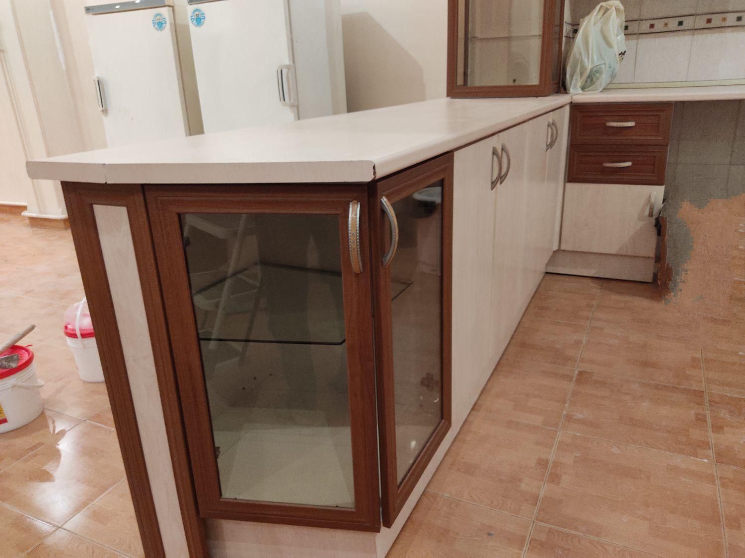 کابینت فلزی، درب MDF|آب‌چکان و نظم‌دهنده ظروف|تبریز, |دیوار