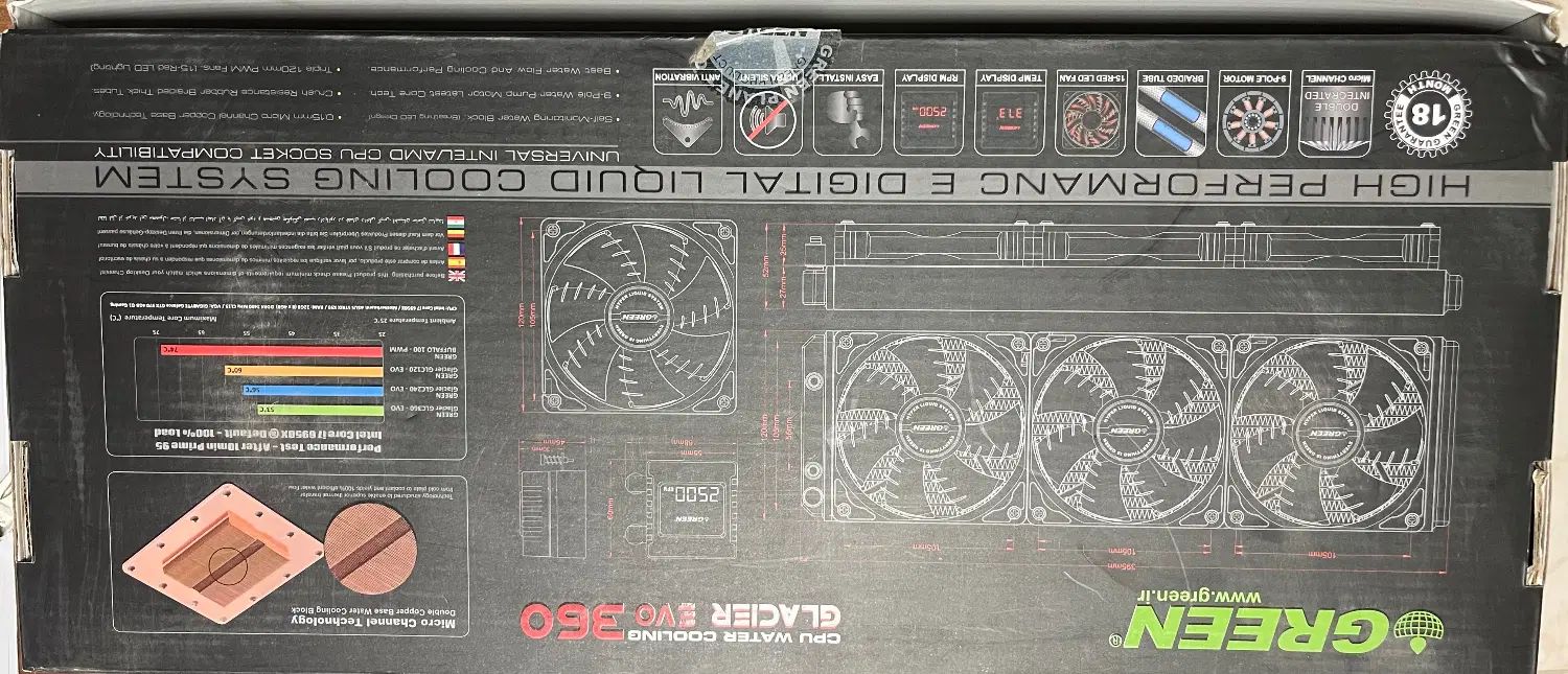 cpu water cooling glacier evo 360|قطعات و لوازم جانبی رایانه|کرج, اصفهانی‌ها|دیوار