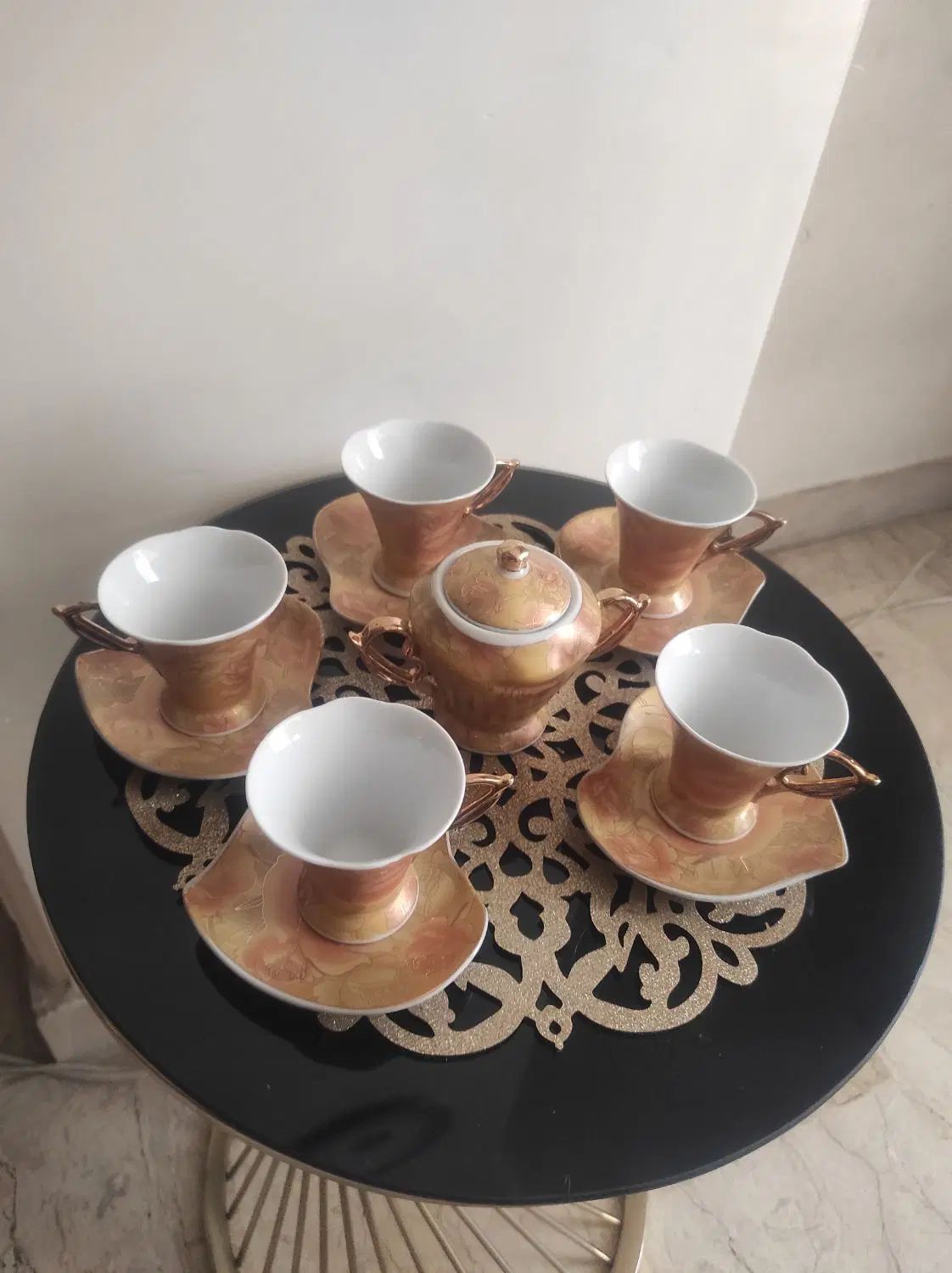 سرویس قهوه خوری  5. نفره + شکلات خوری|ظروف سرو و پذیرایی|کرج, عظیمیه|دیوار