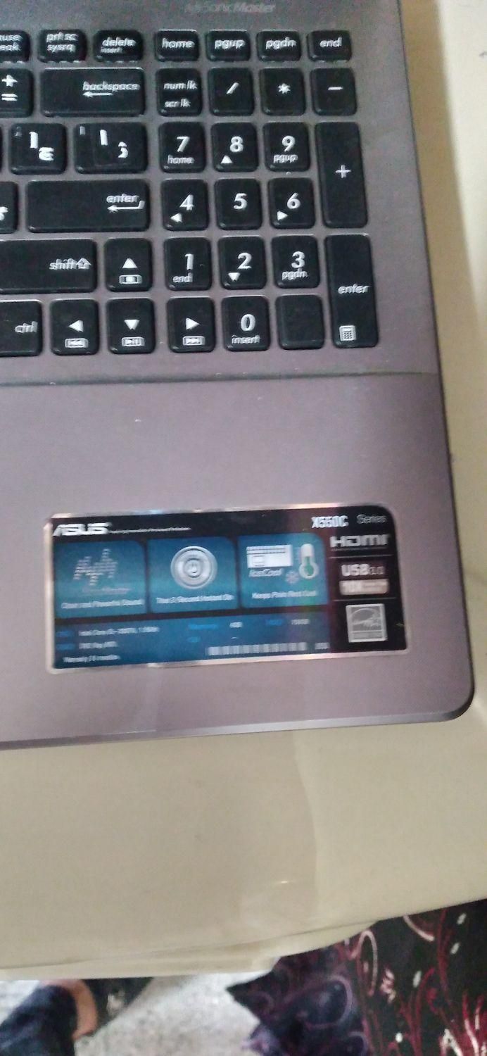 لب تاپ ایسوس x550c|رایانه همراه|دورود, |دیوار