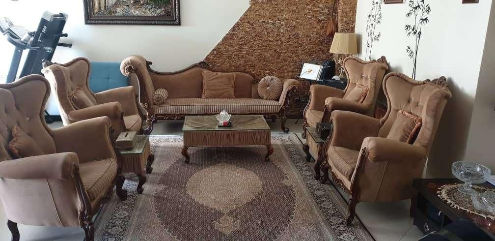 مبلمان و میز ناهارخوری 7 نفره با جلو مبلی و 2 عسلی|مبلمان خانگی و میز عسلی|تهران, اباذر|دیوار