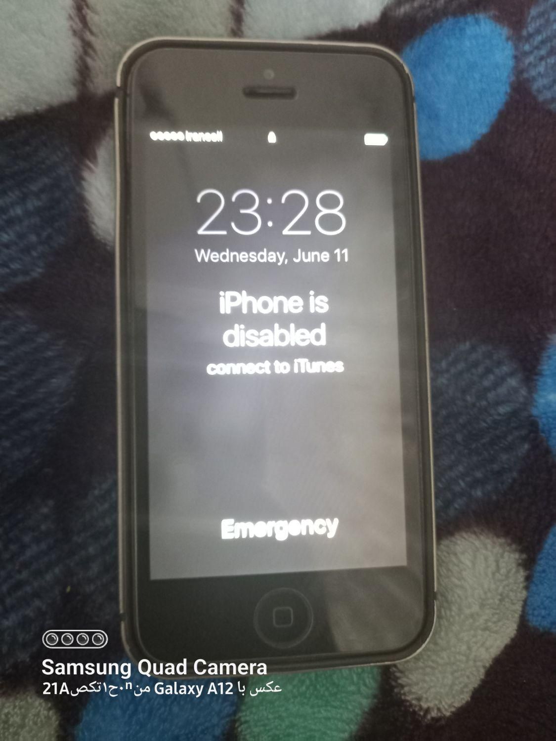 اپل iPhone 5 با حافظهٔ ۶۴ گیگابایت|موبایل|تهران, ارم|دیوار
