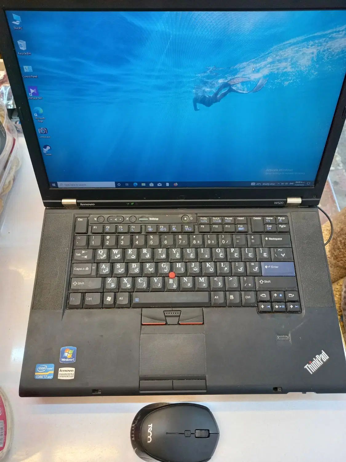 لپ تاب lenovo بسیار تمیر|رایانه همراه|رشت, دیانتی|دیوار
