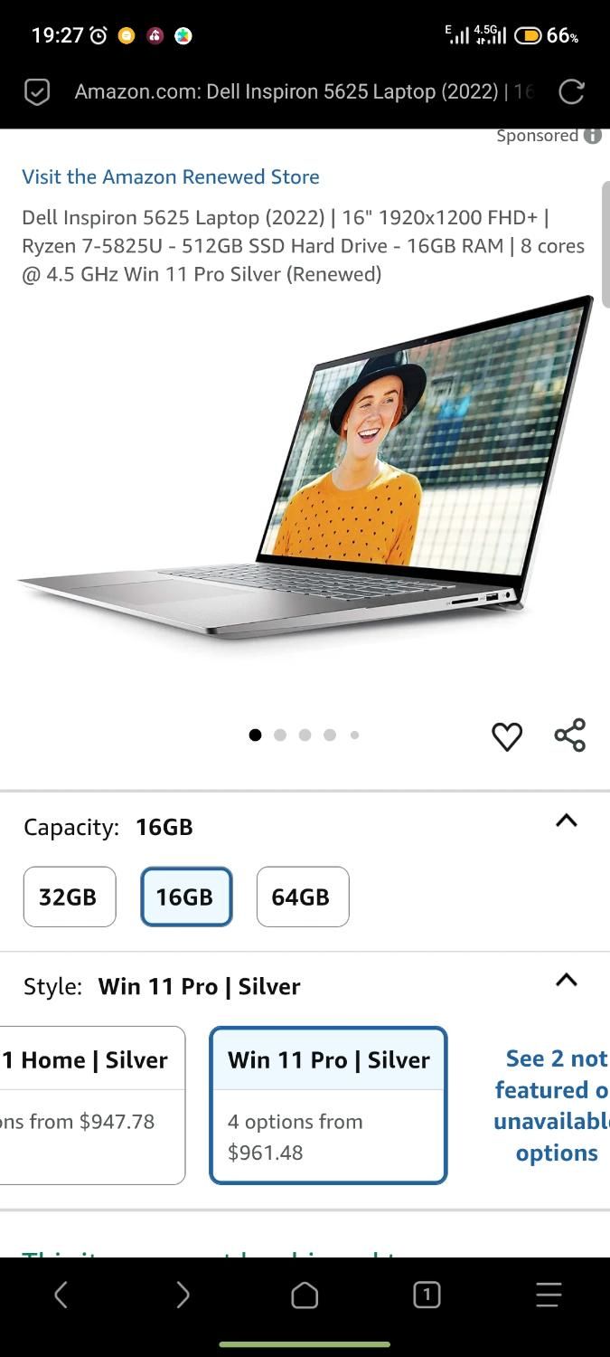 لپتاپ لمسی dell|رایانه همراه|مشهد, طبرسی شمالی|دیوار