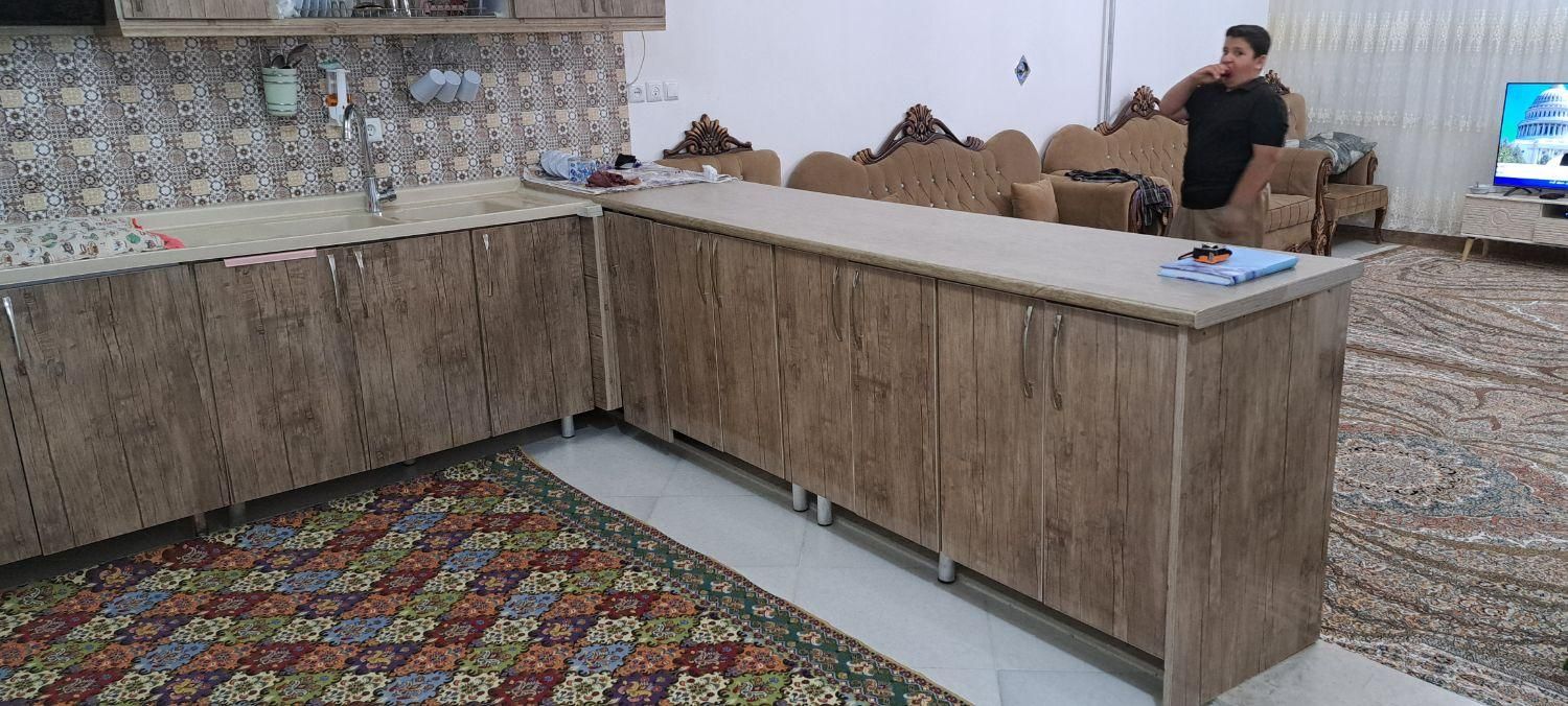کابینت ام دی اف با هود|آب‌چکان و نظم‌دهنده ظروف|مهاباد (آذربایجان غربی), |دیوار