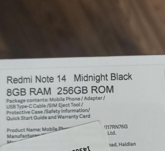شیائومی Redmi Note 14 با حافظهٔ ۲۵۶ گیگابایت|موبایل|مشهد, کشاورز|دیوار