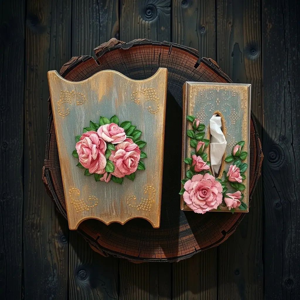 جعبه دستمال کاغذی و سطل|صنایع دستی و سایر لوازم تزئینی|مشهد, نکاح|دیوار