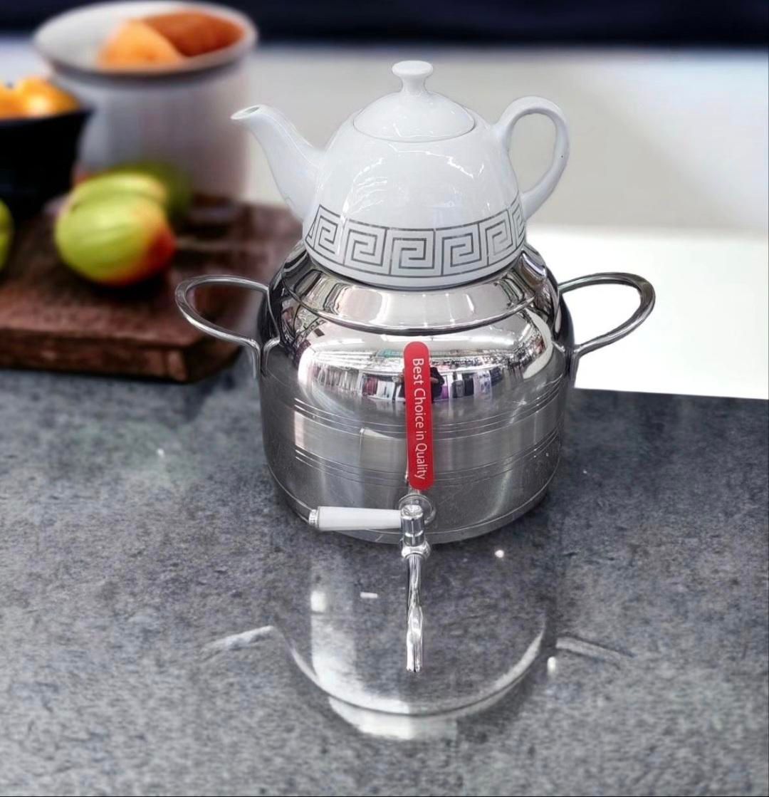 کتری و قوری تمام استیل کف چدن(گرگان فردوس کالا (|قوری، کتری، قهوه‌ساز دستی|گرگان, |دیوار