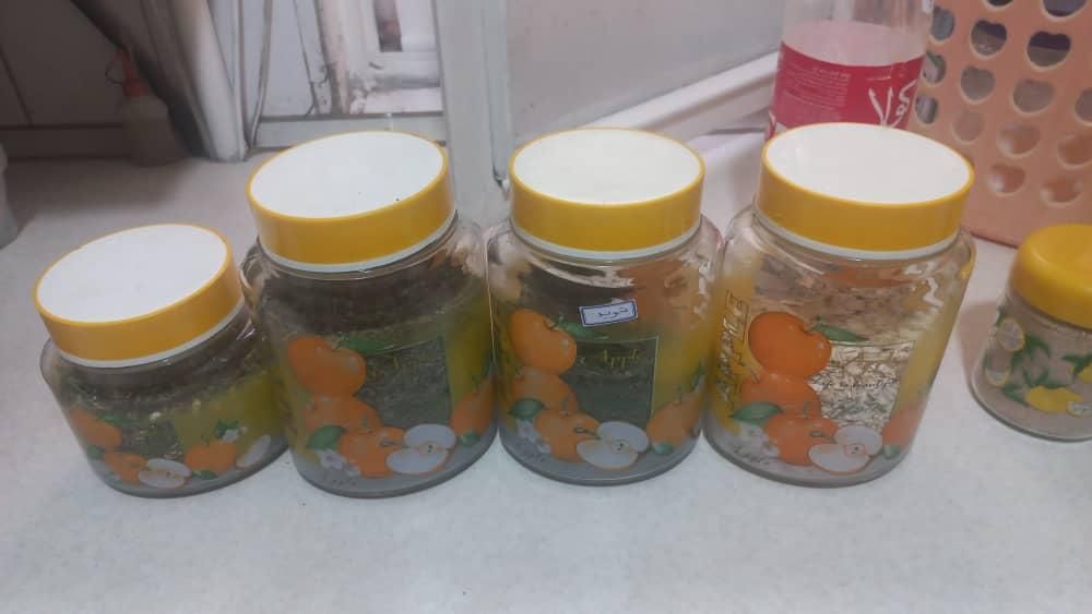 جای حبوبات شیشه‌ای ۷عدد|ظروف نگهدارنده، پلاستیکی، یک‌بارمصرف|تهران, دولت‌آباد|دیوار