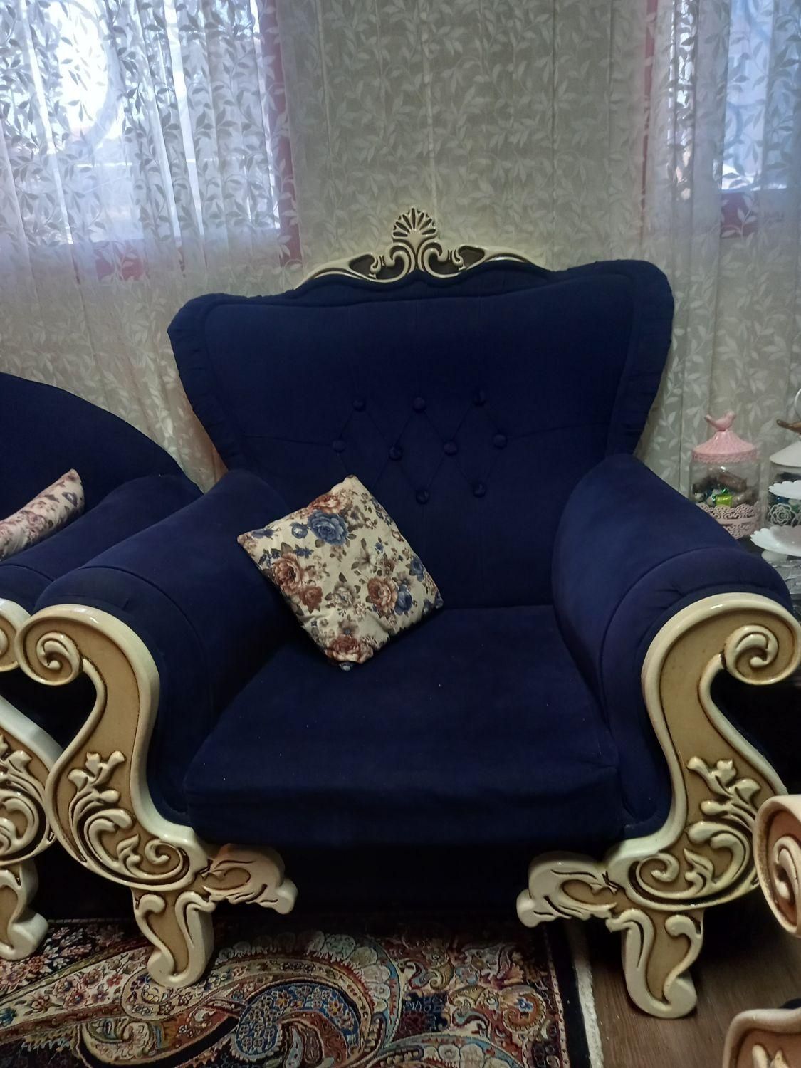 مبلمان 8نفره نیمه کلاسیک|مبلمان خانگی و میز عسلی|رشت, خمیران زاهدان|دیوار