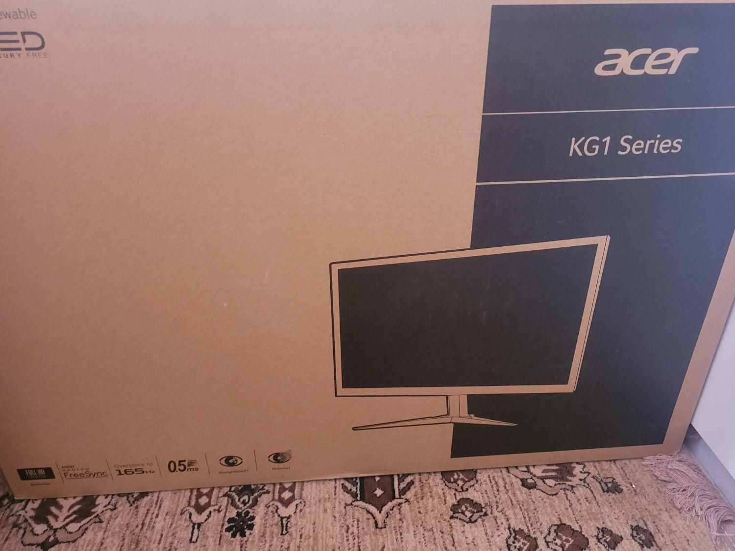 مانیتور ۱۶۵هرتز acer kg1 0.5ms|قطعات و لوازم جانبی رایانه|اصفهان, شفق|دیوار