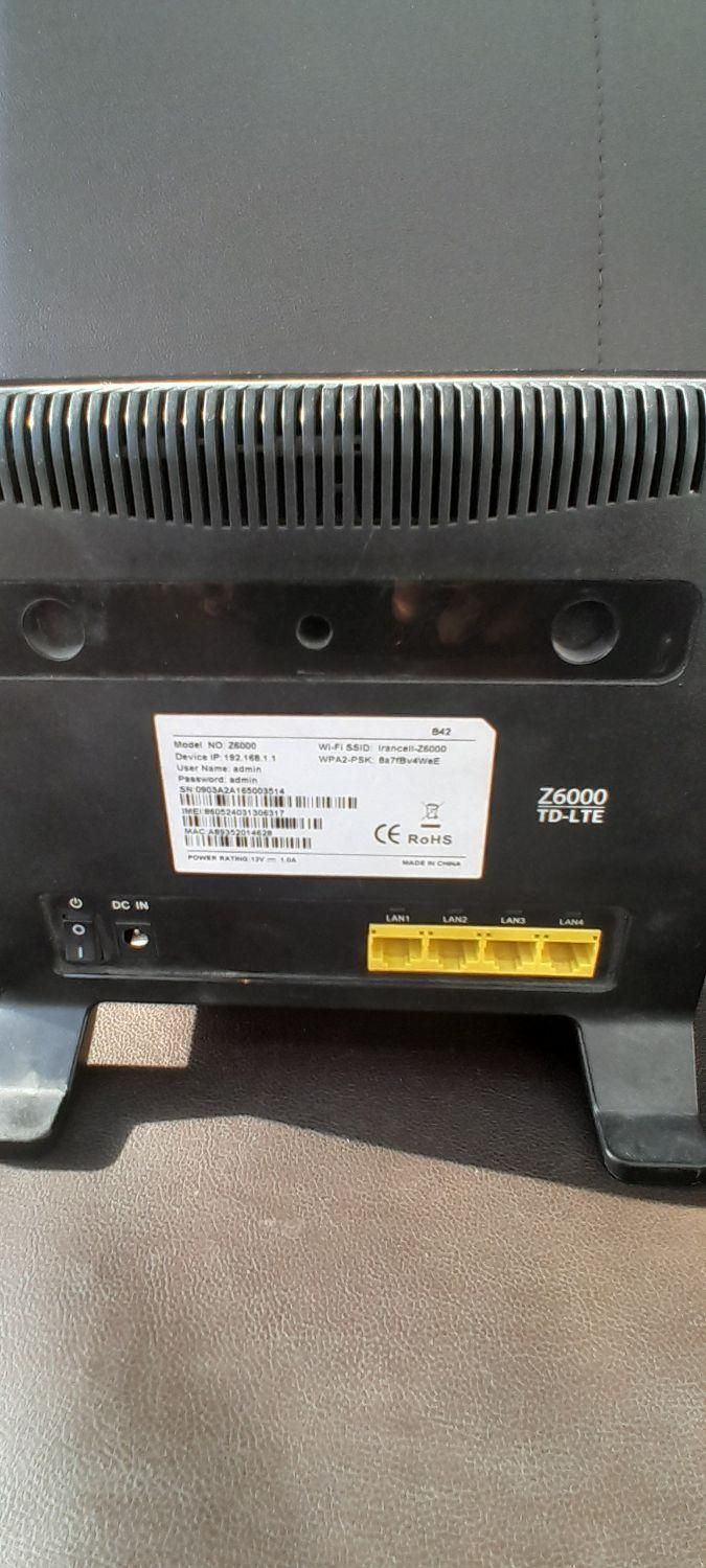 مودم Z6000 ایرانسل سیم کارتی TD-LTE|مودم و تجهیزات شبکه|کرمانشاه, |دیوار
