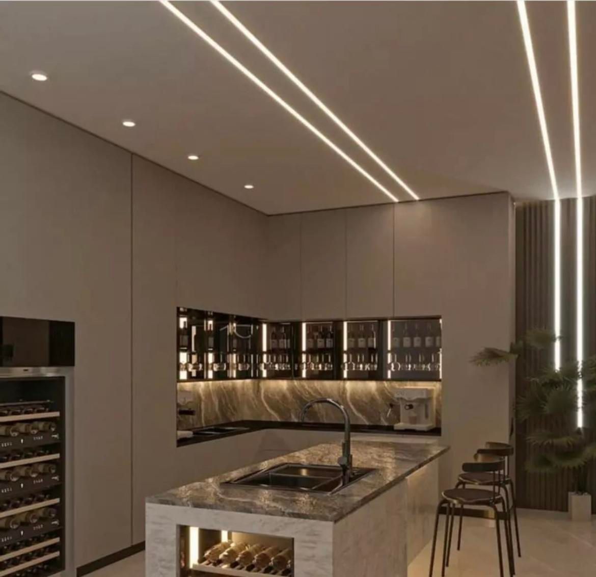 اجرای کناف تایل دامپا (نقاشی و نورپردازی)|خدمات پیشه و مهارت|شیراز, فرهنگ شهر|دیوار