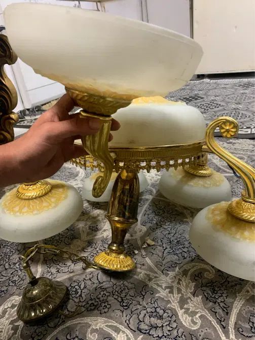 لوستر‌ ۵ شاخه تر تمیز|لوستر و چراغ آویز|رشت, فلسطین|دیوار