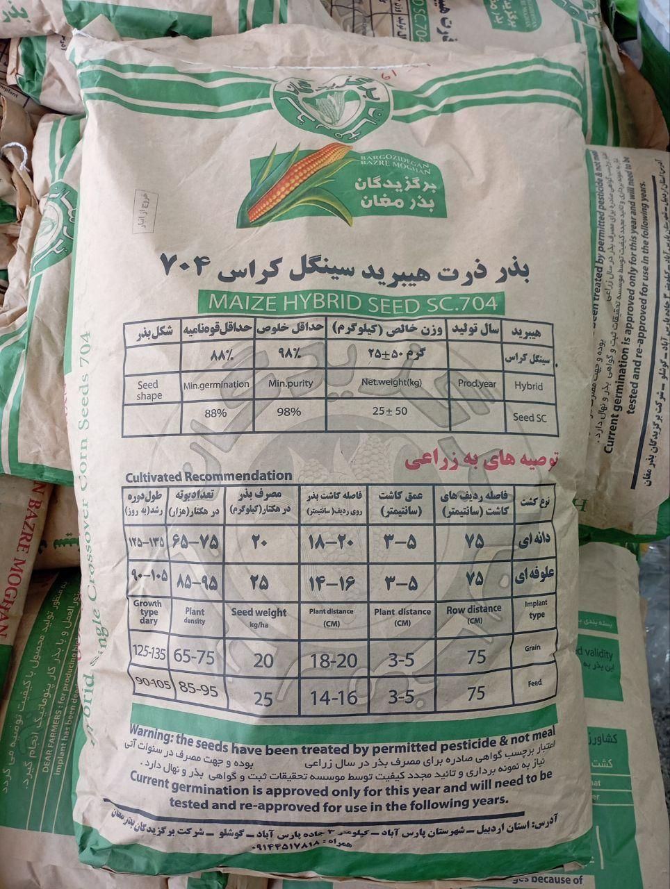 بذر ذرت ۷۰۴|گل و گیاه طبیعی|اصفهان, سلطان‌آباد|دیوار