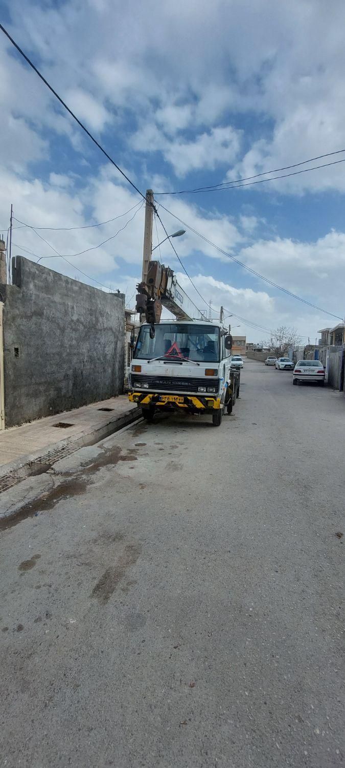 جرثقیل ۷ تن دکل بلند و بالابر ۲۲ متری|خدمات حمل و نقل|یاسوج, |دیوار