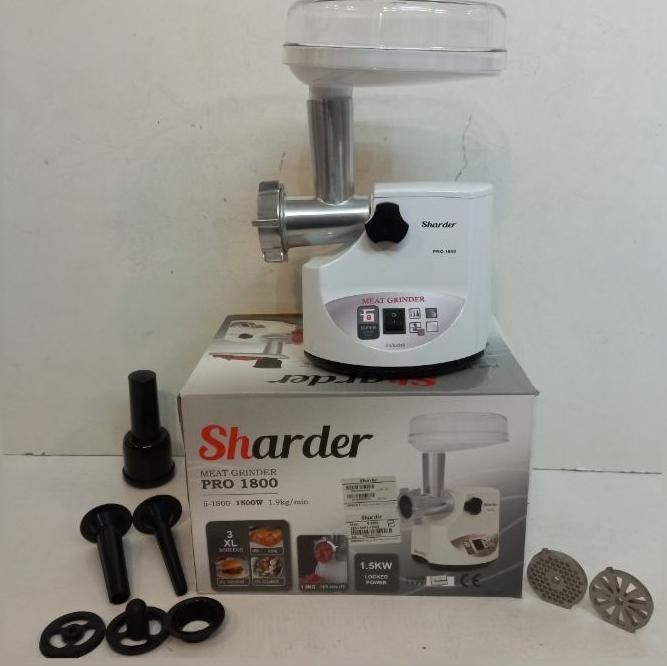 چرخ گوشت پرقدرت ۱۵۰۰وات Pro1800 شاردر +۱۸ماه ضمانت|خردکن، آسیاب، غذاساز|مشهد, هفت تیر (آب و برق)|دیوار