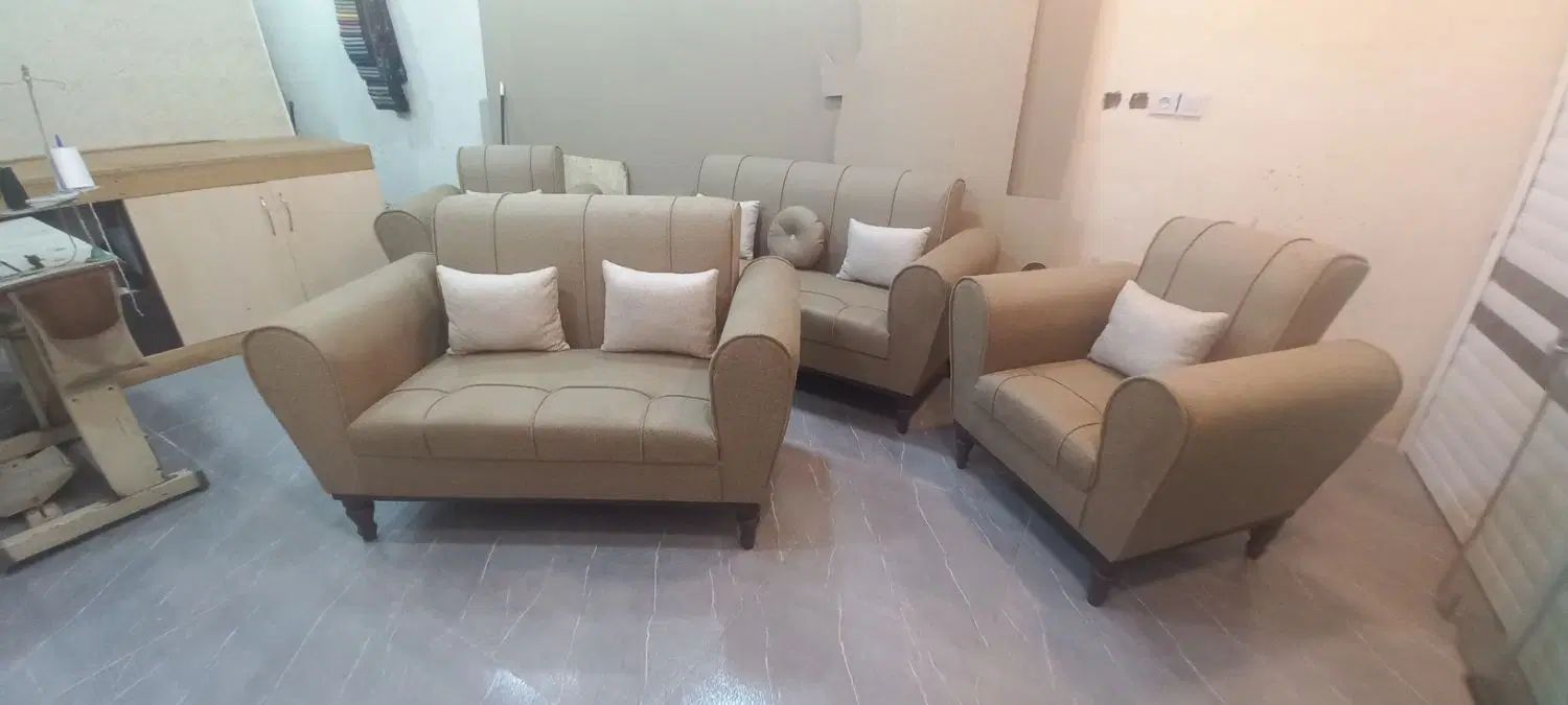 مبل هفت نفره|مبلمان خانگی و میز عسلی|رشت, سیا اسطلخ|دیوار