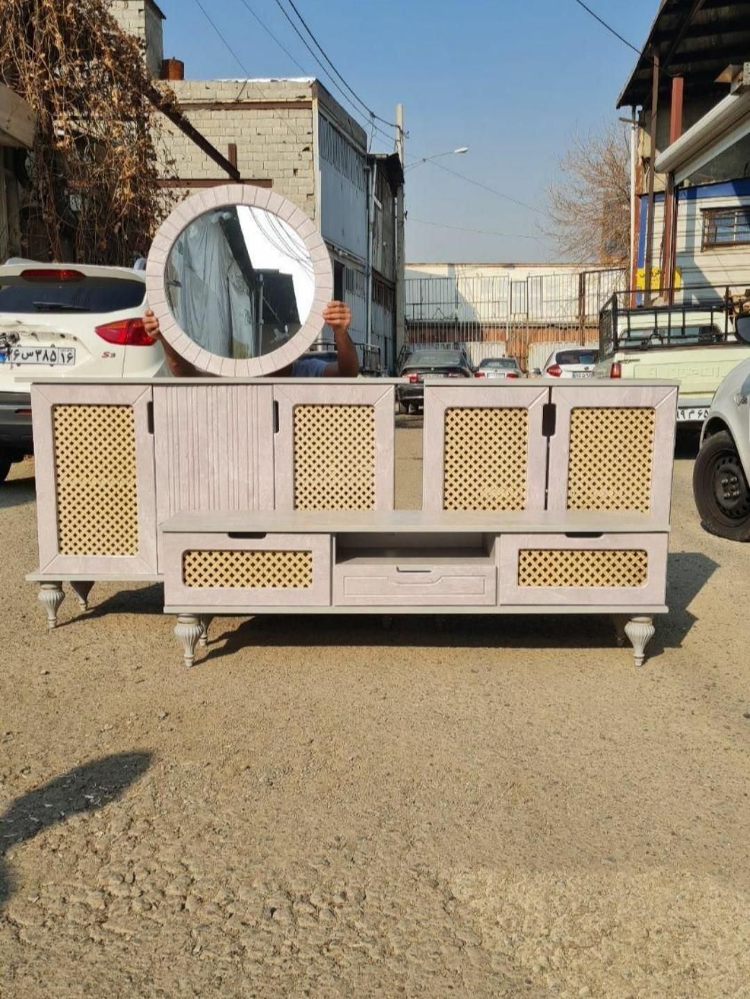 میز تلویزیون با اینه کنسول و جاکفشی ست|میز تلویزیون|چهاردانگه (تهران), |دیوار