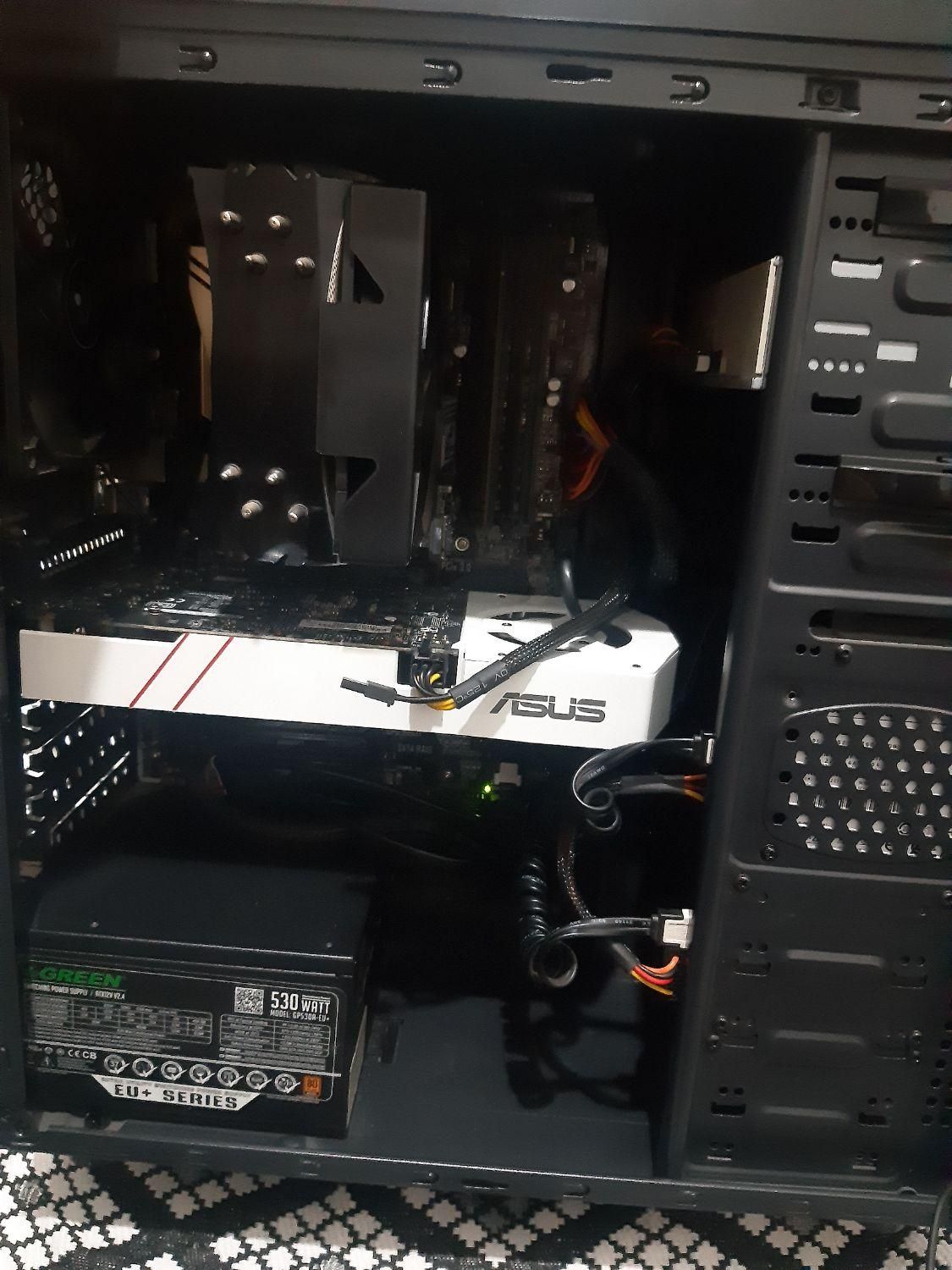 کیس حرفه ای   i7 6700k  مانیتور موس کیبرد|رایانه رومیزی|قرچک, |دیوار