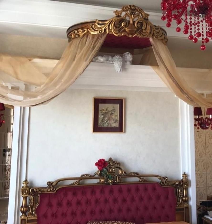 ست تخت خواب کلاسیک چوب راش و منبت ظریف-آباژور چینی|تخت و سرویس خواب|تهران, دربند|دیوار