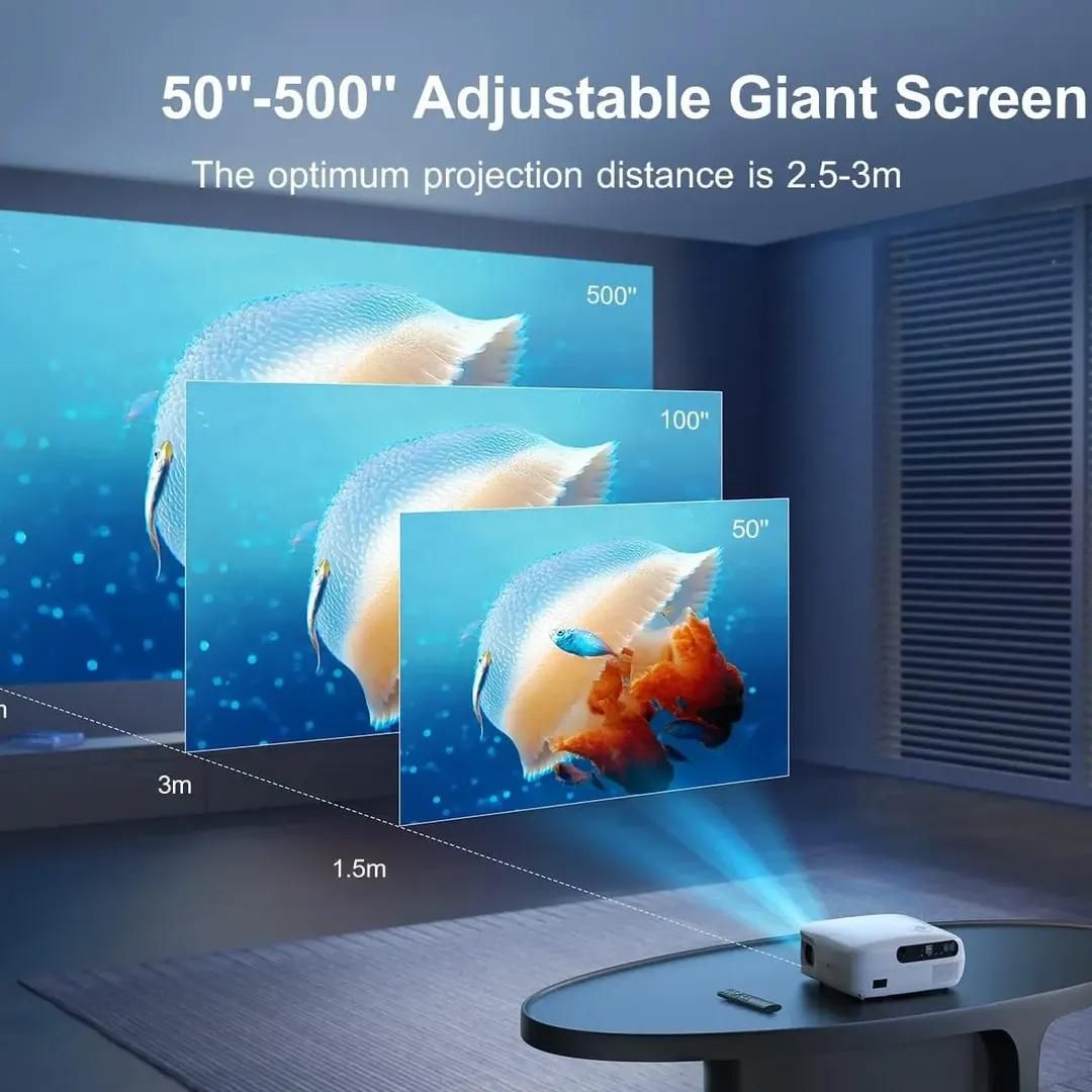 سلطان ویدیو پروژکتور4K ساپورت صفحه500 اینچی6D|تلویزیون و پروژکتور|تهران, جوانمردان (اندیشه)|دیوار