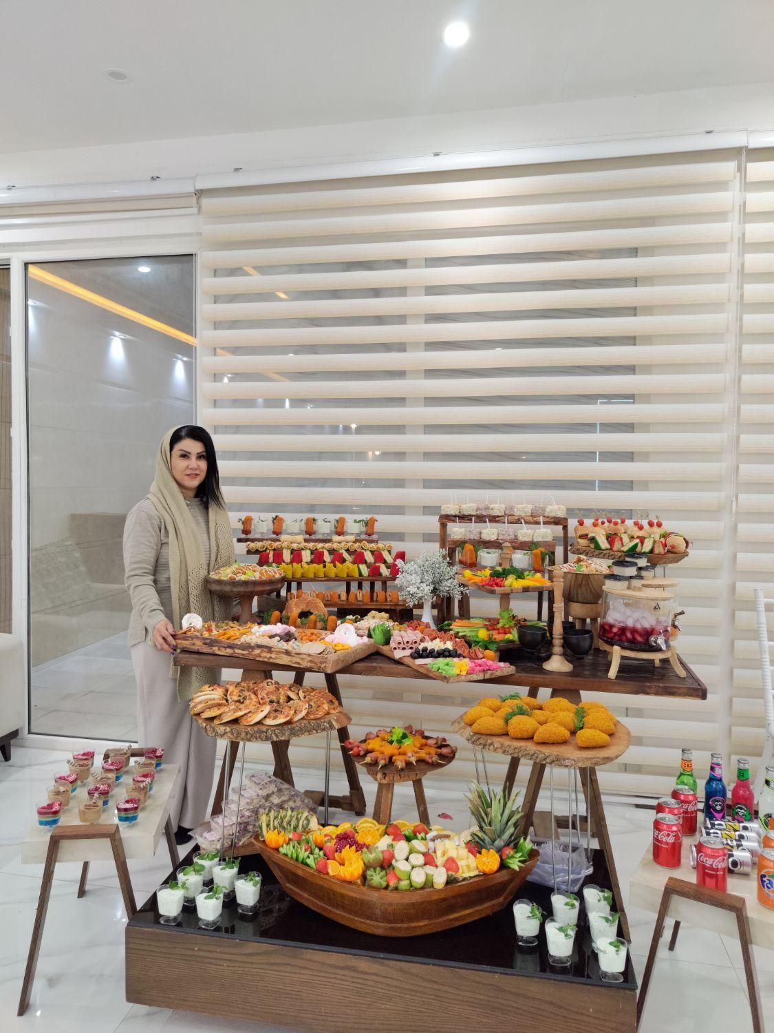 فینگرفود میزآرایی تشریفات مجالس سینی فینگر/فست فود|خدمات پذیرایی، مراسم|کرج, حسینآباد|دیوار