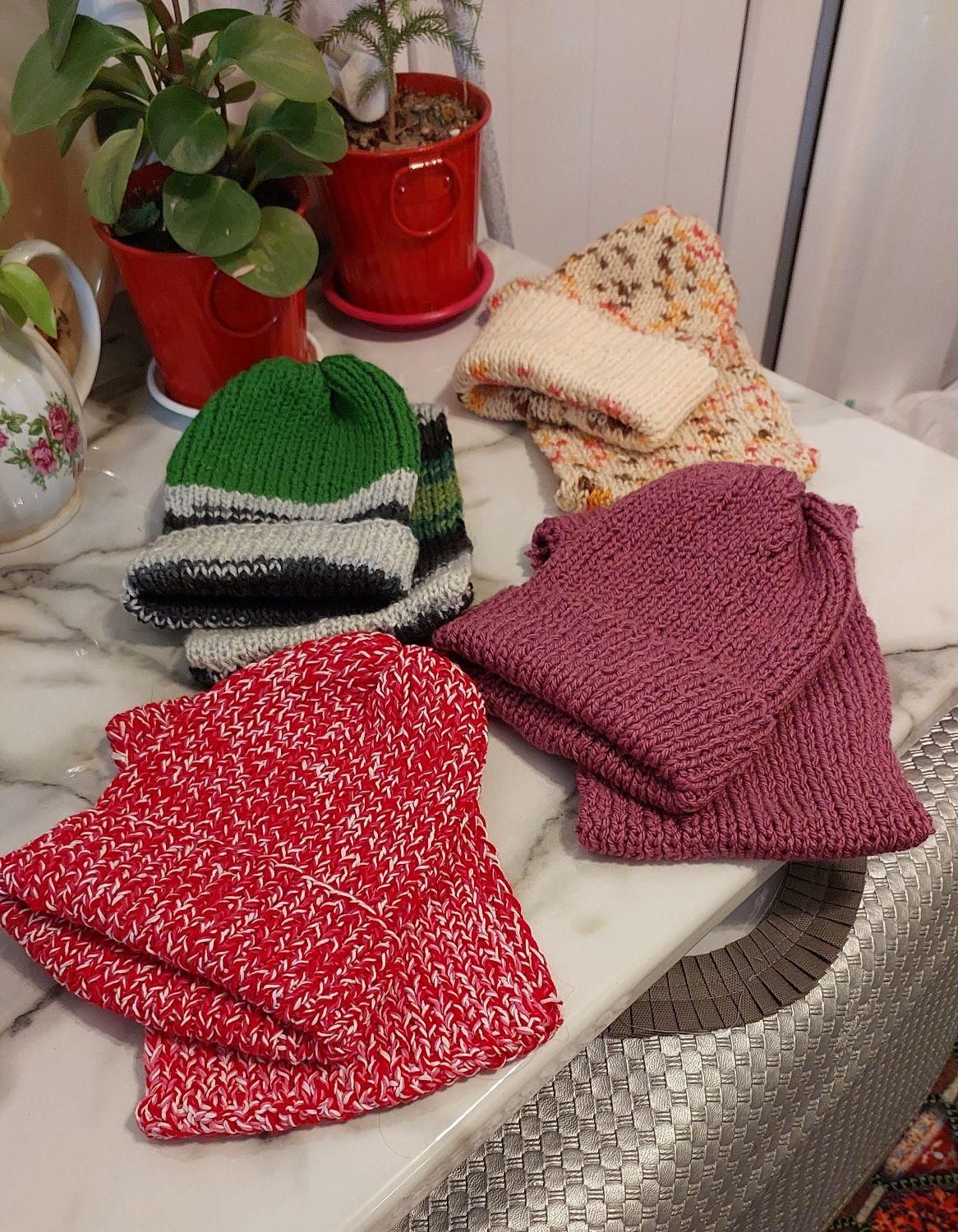 شال وکلاه دستبافت با کاموای ترک|لباس|قم, دورشهر|دیوار