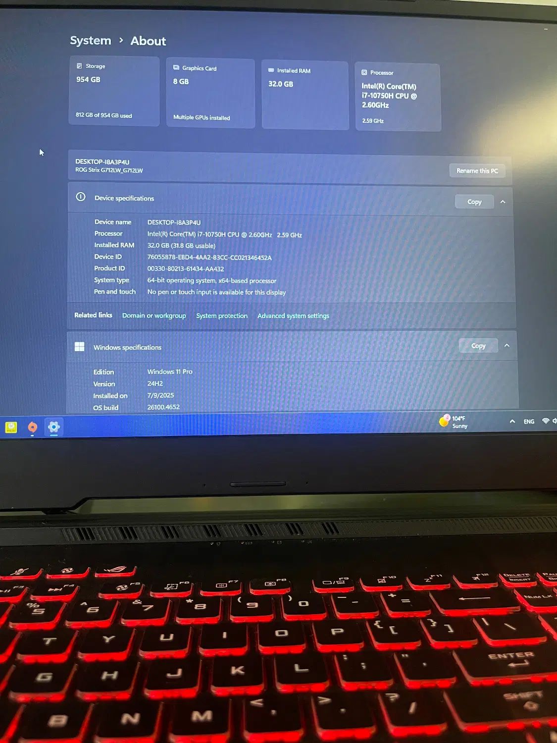 لب تاپ ایسوز گیمینگ مدل ASUS ROG STRIX G17(G712LW)|رایانه همراه|تهران, گیشا|دیوار