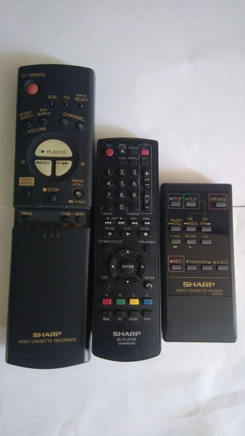 کنترل ویدیو SHARP شارپ|پخش‌کننده DVD و ویدیو|تهران, فلسطین (میدان انقلاب)|دیوار