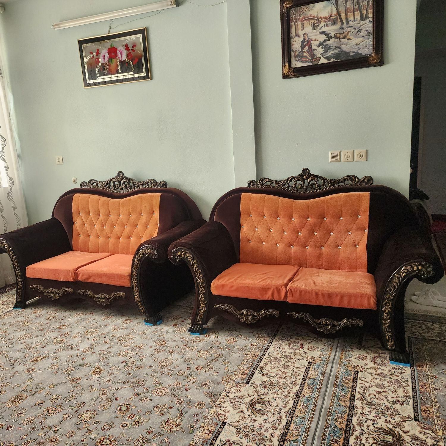 مبل ۹نفره|مبلمان خانگی و میز عسلی|پاکدشت, پارچین|دیوار