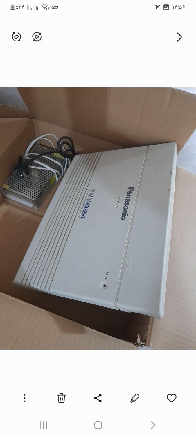 دستگاه سانترال پاناسونیک824با گوشی پاناسونیک|تلفن رومیزی|بوشهر, |دیوار