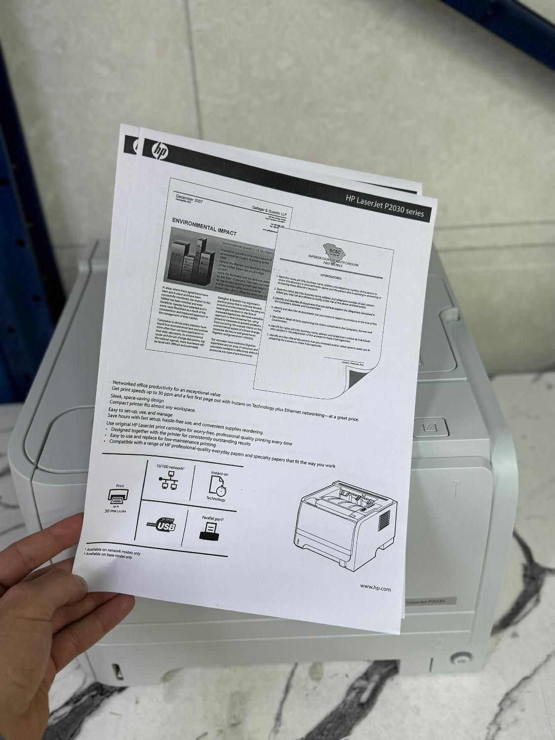 پرینتر hp 2035/جنرال سرویس شده/کارتریج فول شارژ|پرینتر، اسکنر، کپی، فکس|تهران, فردوسی|دیوار