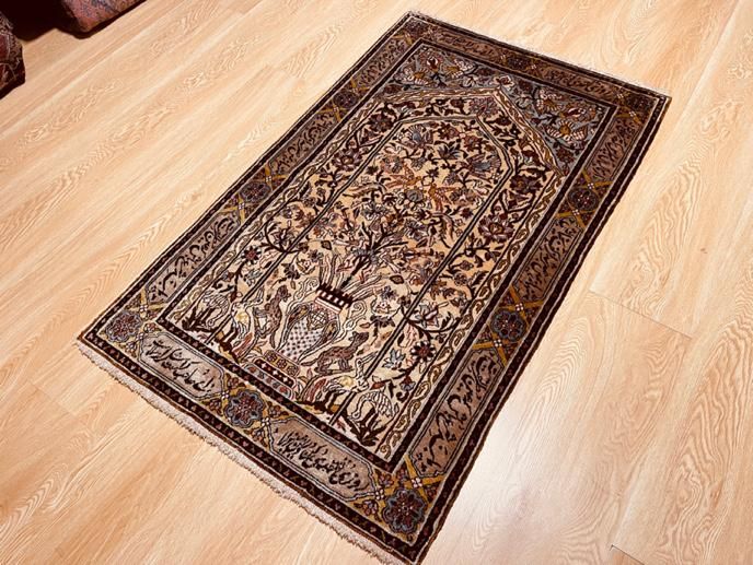 فرش تمام ابریشم طرح محراب گلدانی|فرش|تهران, سلسبیل جنوبی|دیوار